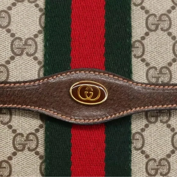 Gucci Large Ophidia Sherry Line Supreme GG Monogram Clutch - Picture 7 of 14